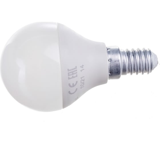 Светодиодная лампа Ecola globe LED Premium 7,0W G45 220V E14 2700K шар композит 82x45 K4QW70ELC