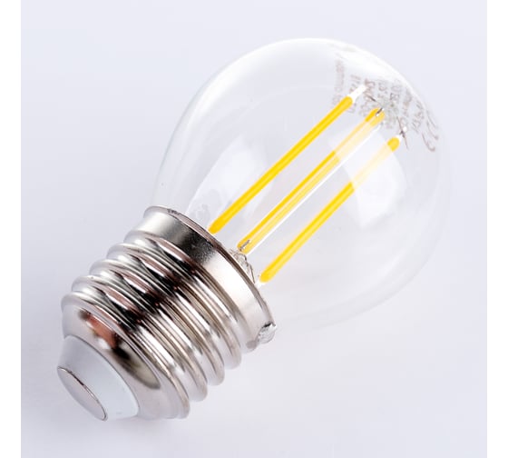 Светодиодная лампа Ecola globe LED Premium 6,0W G45 220V E27 2700K 360 Ra 80,100 Lm/W, КП=0 68x45 N7PW60ELC