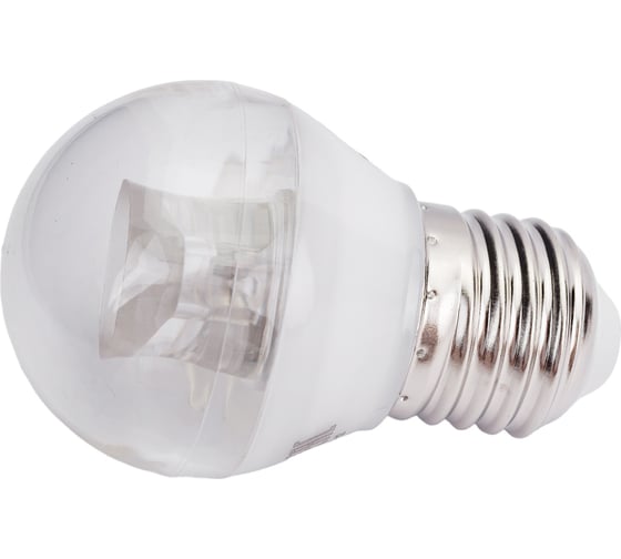 Светодиодная лампа Ecola globe LED Premium 7,0W G45 220V E27 4000K прозрачный шар с линзой композит 75x45 K7FV70ELC