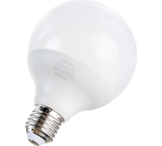 Светодиодная лампа Ecola globe LED Premium 20,0W G95 220V E27 2700K 320 шар композит 140x95 K7LW20ELC