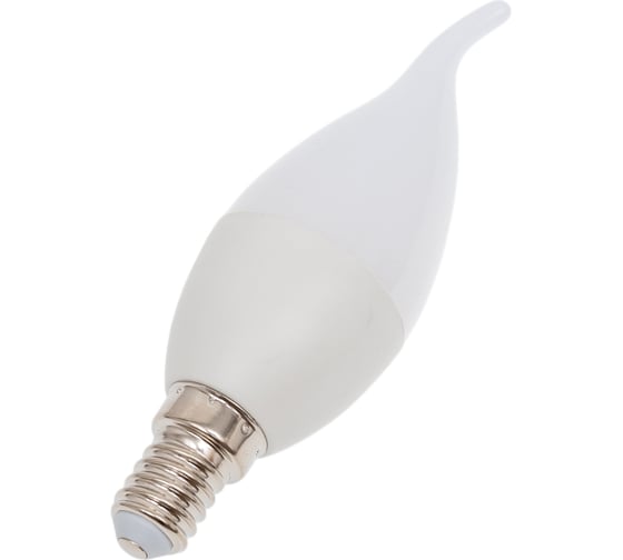 Светодиодная лампа Ecola candle LED 6,0W 220V E14 4000K свеча на ветру композит 129x37 C4YV60ELC