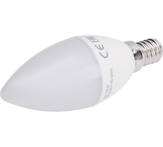 Светодиодная лампа Ecola candle LED 7,0W 220V E14 2700K свеча композит 105x37 C4LW70ELC
