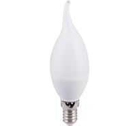 Светодиодная лампа Ecola candle LED 6,0W 220V E14 2700K свеча на ветру композит 129x37 C4YW60ELC