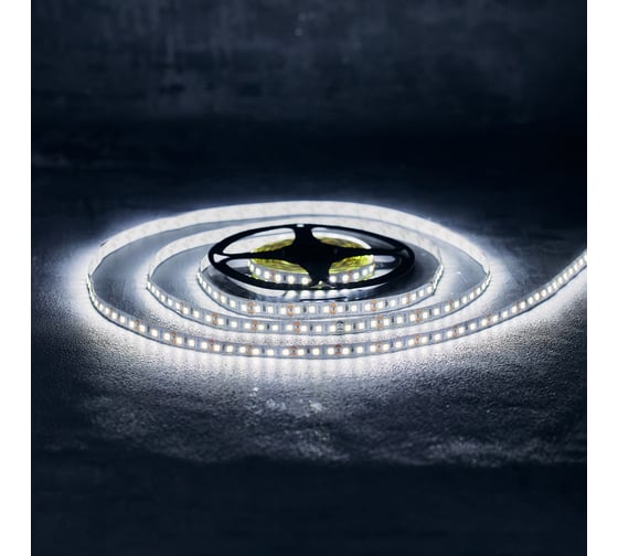 Светодиодная лента Lamper LED 5м, 12В, 8 мм, IP23, SMD 2835, 120 LED/m, свет белый 141-395