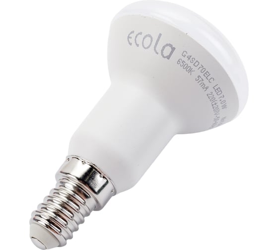 Светодиодная лампа Ecola Reflector R50 LED 7,0W 220V E14 6500K композит 85x50 G4SD70ELC