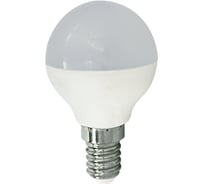 Светодиодная лампа Ecola globe LED 5,4W G45 220V E14 4000K шар композит 82x45 K4GV54ELC