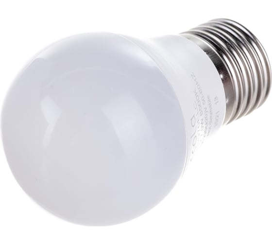 Светодиодная лампа Ecola globe LED 7,0W G45 220V E27 6500K шар композит 82x45 K7GD70ELC
