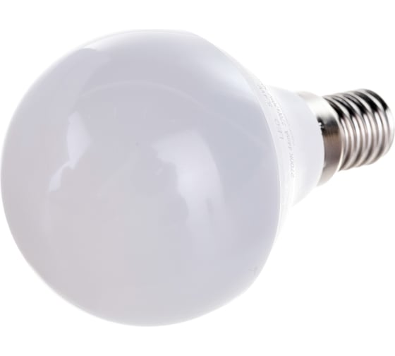 Светодиодная лампа Ecola globe LED 5,4W G45 220V E14 2700K шар композит 82x45 K4GW54ELC