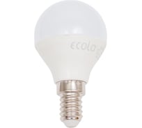 Светодиодная лампа Ecola globe LED 7,0W G45 220V E14 6500K шар композит 82x45 K4GD70ELC