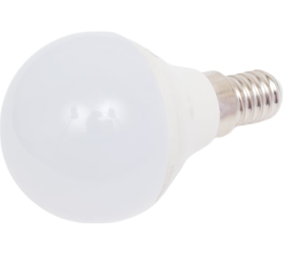 Светодиодная лампа Ecola globe LED 7,0W G45 220V E14 6500K шар композит 82x45 K4GD70ELC