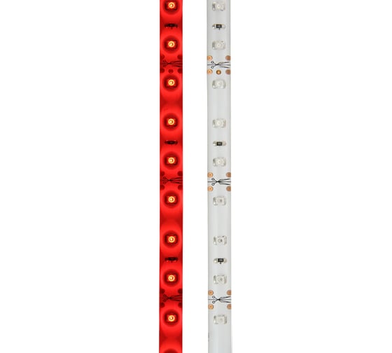 Светодиодная лента Lamper LED силикон 5м, 12В, 8 мм, IP65, SMD 2835, 60 LED/m, свет красный 141-351