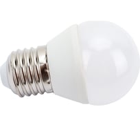 Светодиодная лампа Ecola globe LED 8,0W G45 220V E27 2700K шар композит 78x45 K7GW80ELC