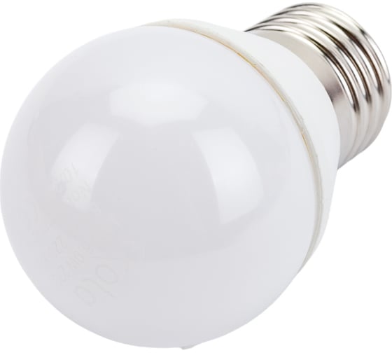Светодиодная лампа Ecola globe LED 8,0W G45 220V E27 2700K шар композит 78x45 K7GW80ELC