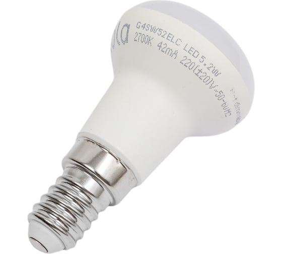 Светодиодная лампа Ecola Reflector R39 LED 5,2W 220V E14 2700K композит 69x39 G4SW52ELC 1