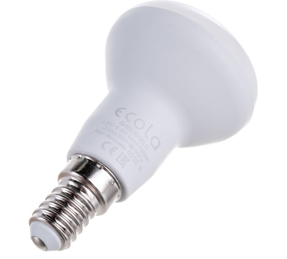 Светодиодная лампа Ecola Reflector R50 LED 5,4W 220V E14 6500K композит 85x50 G4SD54ELC