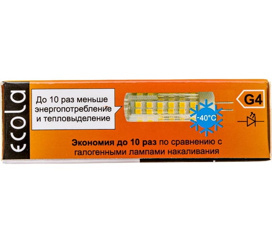 Светодиодная лампа Ecola G4 LED 5,5W Corn Micro 220V 4200K 320 57x16 G4RV55ELC