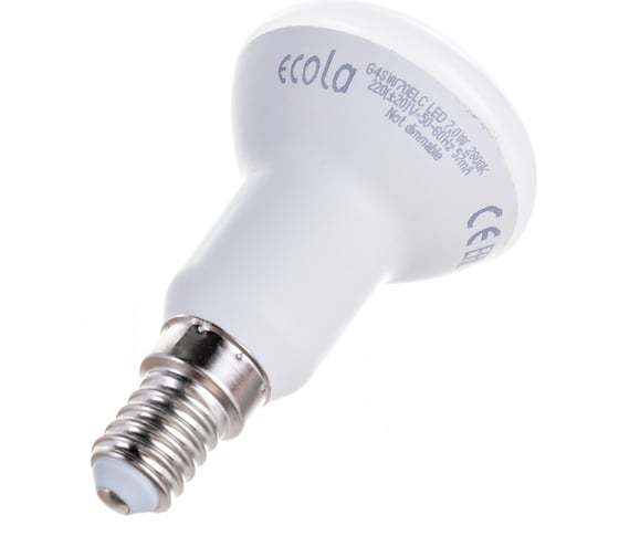 Светодиодная лампа Ecola Reflector R50 LED 7,0W 220V E14 2800K композит 85x50 G4SW70ELC