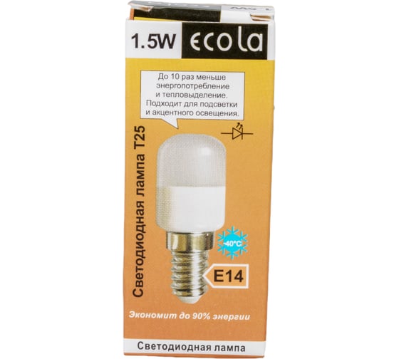 Светодиодная лампа Ecola T25 LED Micro 1,5W E14 4000K капсульная 270 матовая 55x22 mm B4TV15ELC