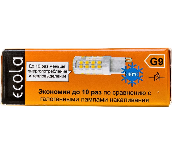 Светодиодная лампа Ecola G9 LED 5,0W Corn Micro 220V 2800K 320 50x16 G9RW50ELC