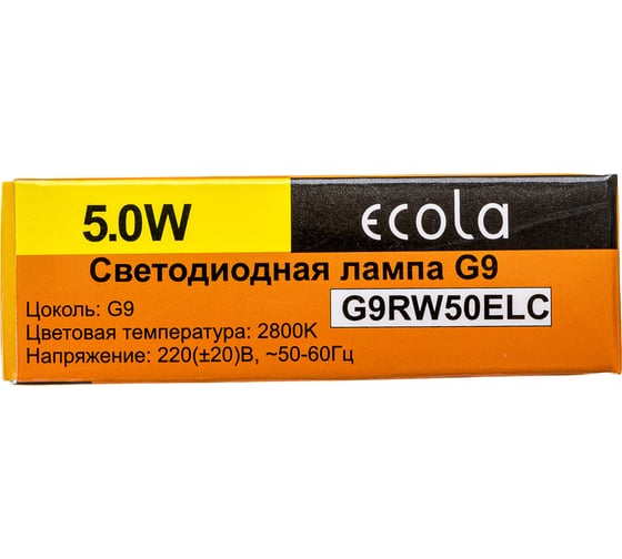 Светодиодная лампа Ecola G9 LED 5,0W Corn Micro 220V 2800K 320 50x16 G9RW50ELC