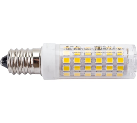 Светодиодная лампа Ecola T25 LED Micro 10.0W E14 4000K 340 кукуруза 65x18 mm B4TV10ELC 22442025