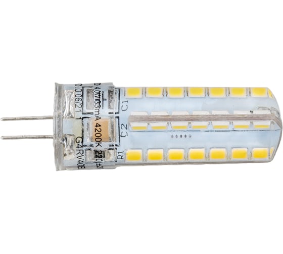 Светодиодная лампа Ecola G4 LED 4,0W Corn Micro 220V 4200K 320 55x16 G4RV40ELC