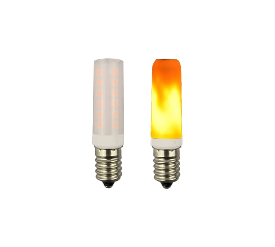 Филаментная лампа Ecola T25 LED Micro 1,0W E14 Flame имитация пламени 64x16 mm B4TF10ELC