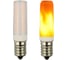 Филаментная лампа Ecola T25 LED Micro 1,0W E14 Flame имитация пламени 64x16 mm B4TF10ELC 1