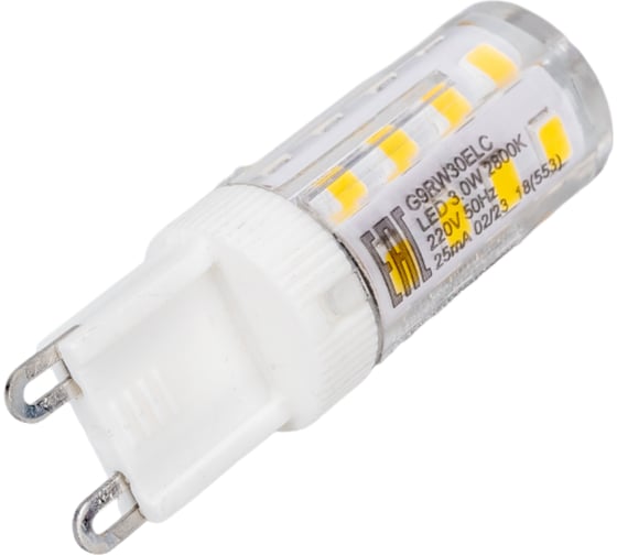 Светодиодная лампа Ecola G9 LED 3,0W Corn Micro 220V 2800K 320 50x16 G9RW30ELC