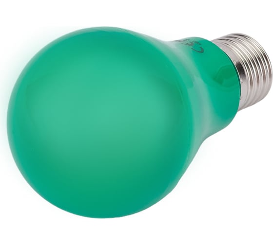 Светодиодная лампа Ecola classic LED color 12,0W A60 220V E27 Green Зеленая 360 композит 110x60 K7CG12ELY 1