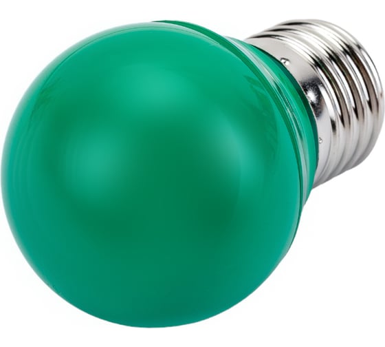 Светодиодная лампа Ecola globe LED color 5,0W G45 220V E27 Green шар Зеленый матовая колба 77x45 K7CG50ELB
