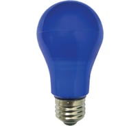 Светодиодная лампа Ecola classic LED color 8,0W A55 220V E27 Blue Синяя 360 композит 108x55 K7CB80ELY