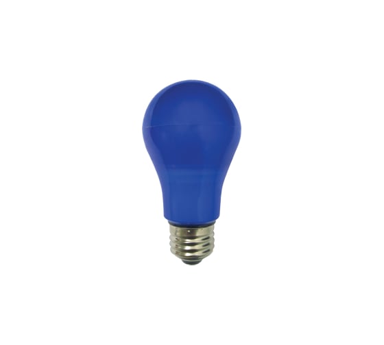 Светодиодная лампа Ecola classic LED color 8,0W A55 220V E27 Blue Синяя 360 композит 108x55 K7CB80ELY 1