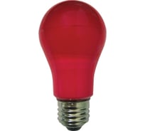 Светодиодная лампа Ecola classic LED color 8,0W A55 220V E27 Red Красная 360 композит 108x55 K7CR80ELY