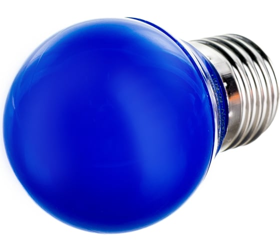 Светодиодная лампа Ecola globe LED color 5,0W G45 220V E27 Blue шар Синий матовая колба 77x45 K7CB50ELB