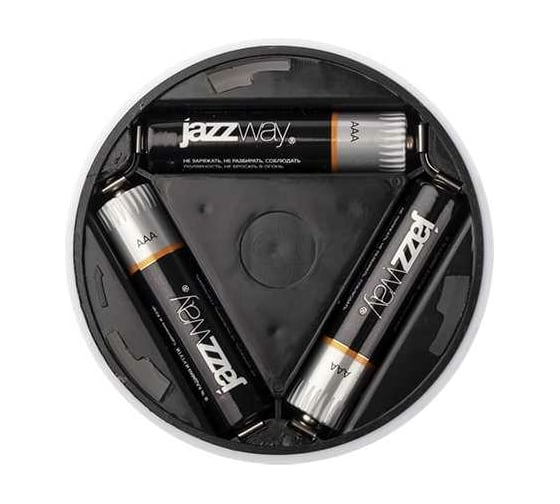 Светодиодный светильник Jazzway TS5-L1W-SENS 6SMD 0.8Вт 6000К 50лм IP43 пушлайт с датчиком движения и освещенности 3хAAA (не в компл.) 5031661