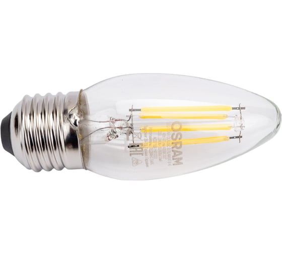 Светодиодная филаментная лампа LS CLB40 4W/840 230V FILCL E27 10x1 Osram 4058075687844