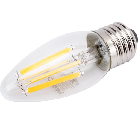 Светодиодная филаментная лампа Osram LSCLB75 6W/840 230VFILCL E27 10x1 4058075687912