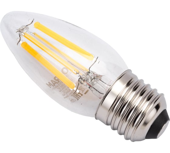 Светодиодная филаментная лампа Osram LSCLB75 6W/840 230VFILCL E27 10x1 4058075687912