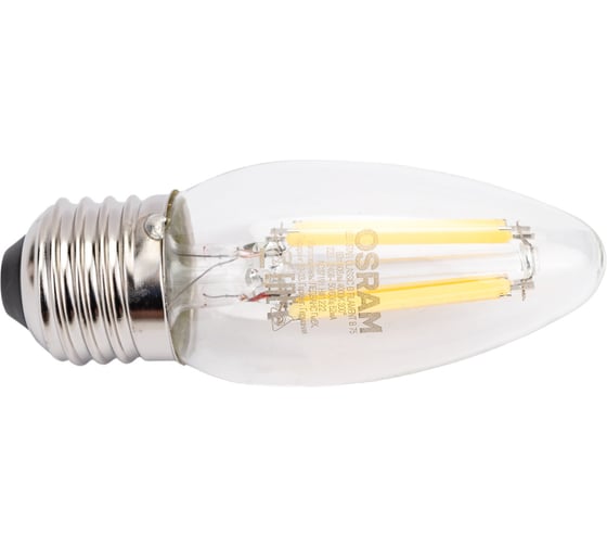 Светодиодная филаментная лампа Osram LSCLB75 6W/840 230VFILCL E27 10x1 4058075687912
