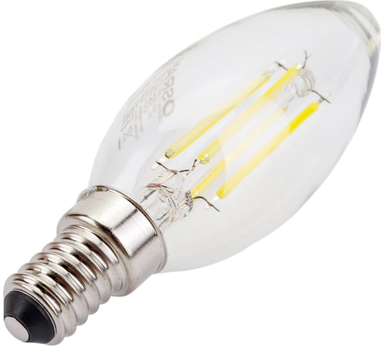 Светодиодная филаментная лампа Osram LSCLB60 5W/865 230V FILCL E14 10x1 4058075687974