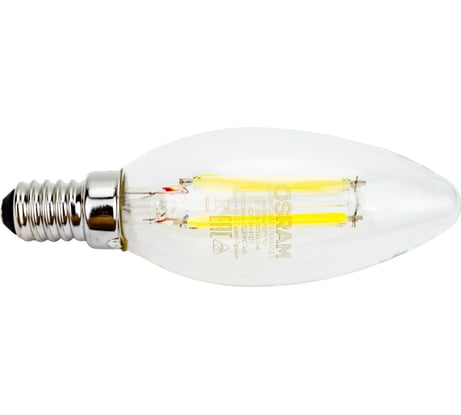 Светодиодная филаментная лампа Osram LSCLB75 6W/865 230V FILCL E14 10x1 4058075688001
