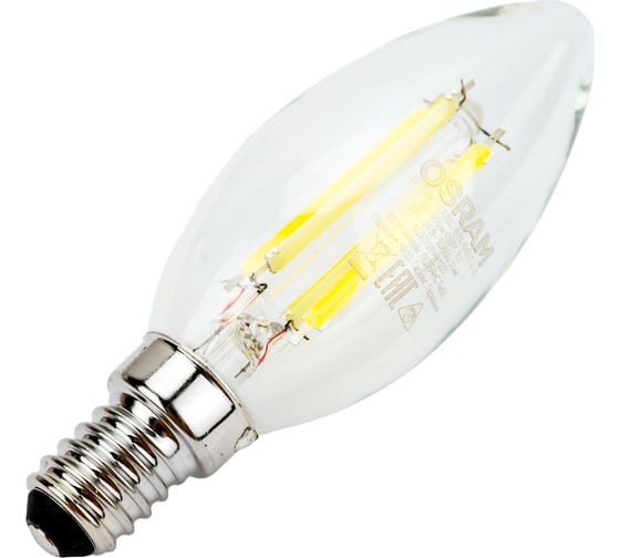 Светодиодная филаментная лампа Osram LSCLB75 6W/865 230V FILCL E14 10x1 4058075688001