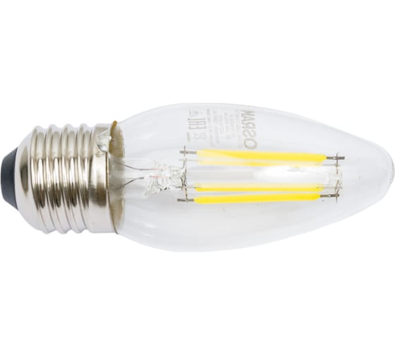 Светодиодная филаментная лампа Osram LS CLB40 4W/865 230V FILCL E2710x1 4058075688049