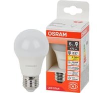 Светодиодная лампа Osram LS CLA40 5W/827 230VFR E27 10x1 4058075695566