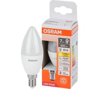 Светодиодная лампа Osram LSCLB60 7W/827 230VFR E14 10x1 4058075696297