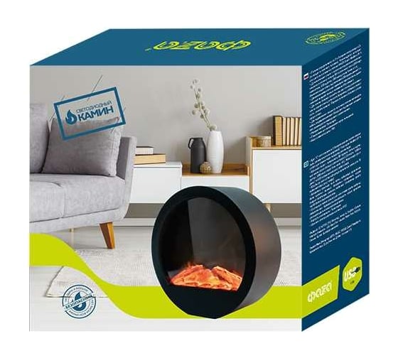Светодиодный светильник ФАZА "Камин" FL-D36 USB IP20 350х345х130 кругл. USB/элементы питания 3хC/LR14 (не в в компл.) 5034396