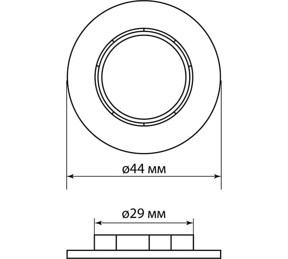 Кольцо для патрона TDM ELECTRIC Е14, термостойкий пластик, черный, Б/Н SQ0335-0167