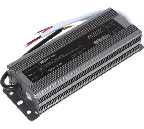 Блок питания TDM 150Вт-12В-IP67 для светодиодных лент и модулей DC 12В, металл SQ0331-0140