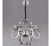 Люстра HIPER 6хE14х40Вт + 30Вт LED CHROME H824-6